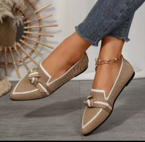 Damen Spangenballerinas mit Knötchen-Details und atmungsaktivem Obermaterial Shopnory
