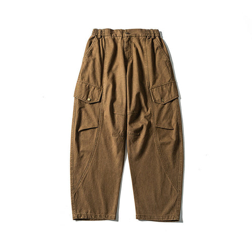 Herren Lässige Workwear-Cargohose mit Gummibund und aufgesetzten Klappentaschen Shop Nory