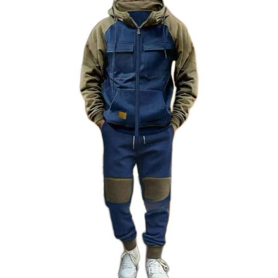 Herren funktionaler Freizeitanzug mit praktischen Taschen Shopnory
