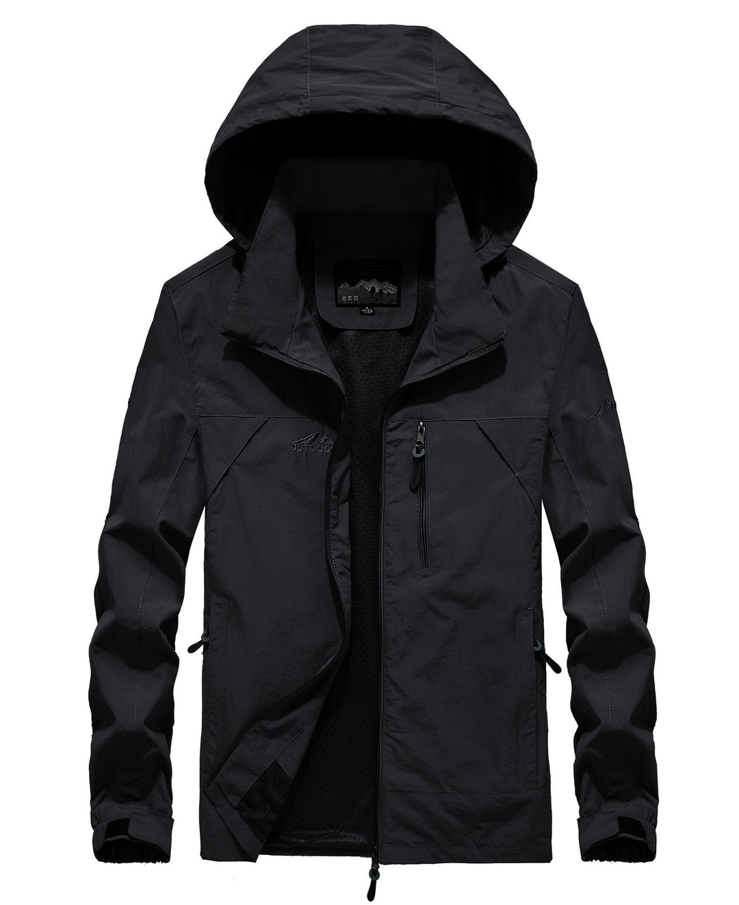 Herren leichte atmungsaktive Softshell-Trekkingjacke mit Kapuze und Mesh-Futter Shop Nory