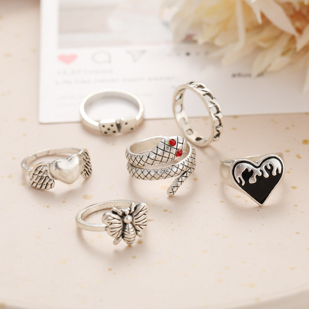 Damen Ring-Set mit kunstvollen Motiven und individuellem Design Shop Nory