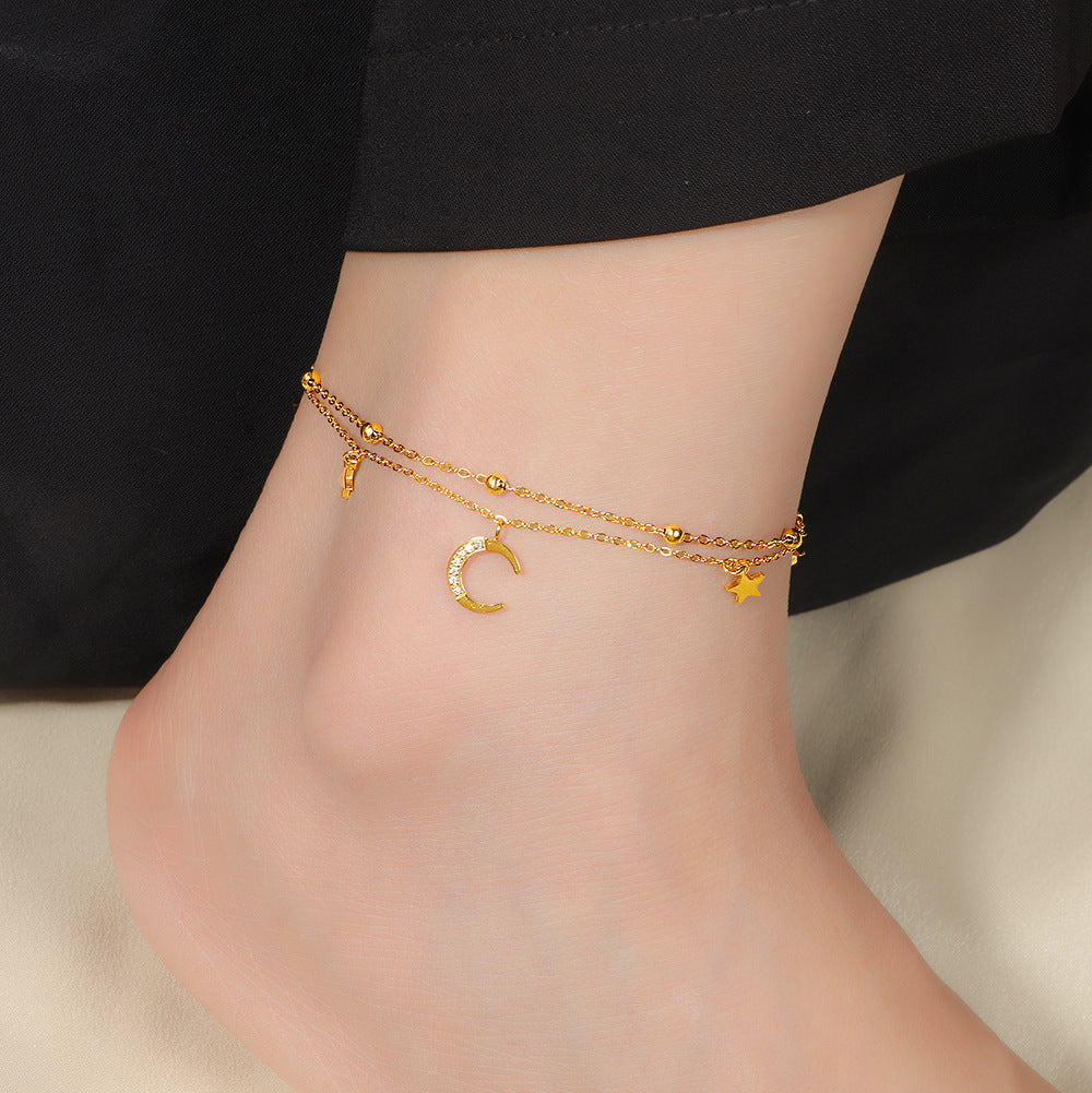 Damen Celestial Charm Fußkette Shop Nory