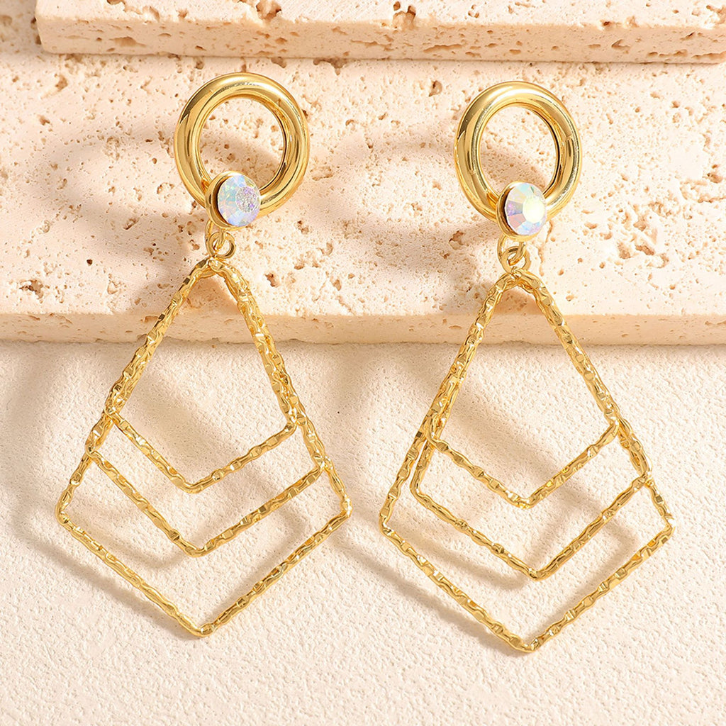 Damen Ohrringe mit luxuriösem, geometrischem Design Shop Nory