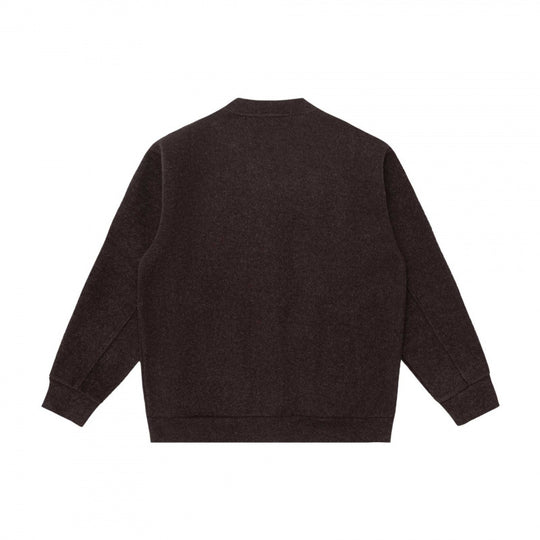 Unisex Lässige Knopfjacke aus Sweatstoff mit Stehkragen, gerippten Bündchen und Eingrifftaschen Shop Nory