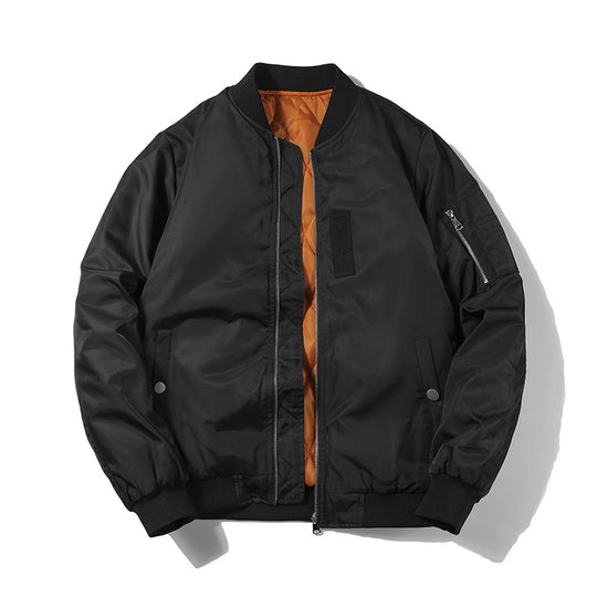 Herren Bomberjacke im Pilotenblouson‑Stil aus Nylon mit wattierter Innenfütterung und Ärmeltasche Shop Nory