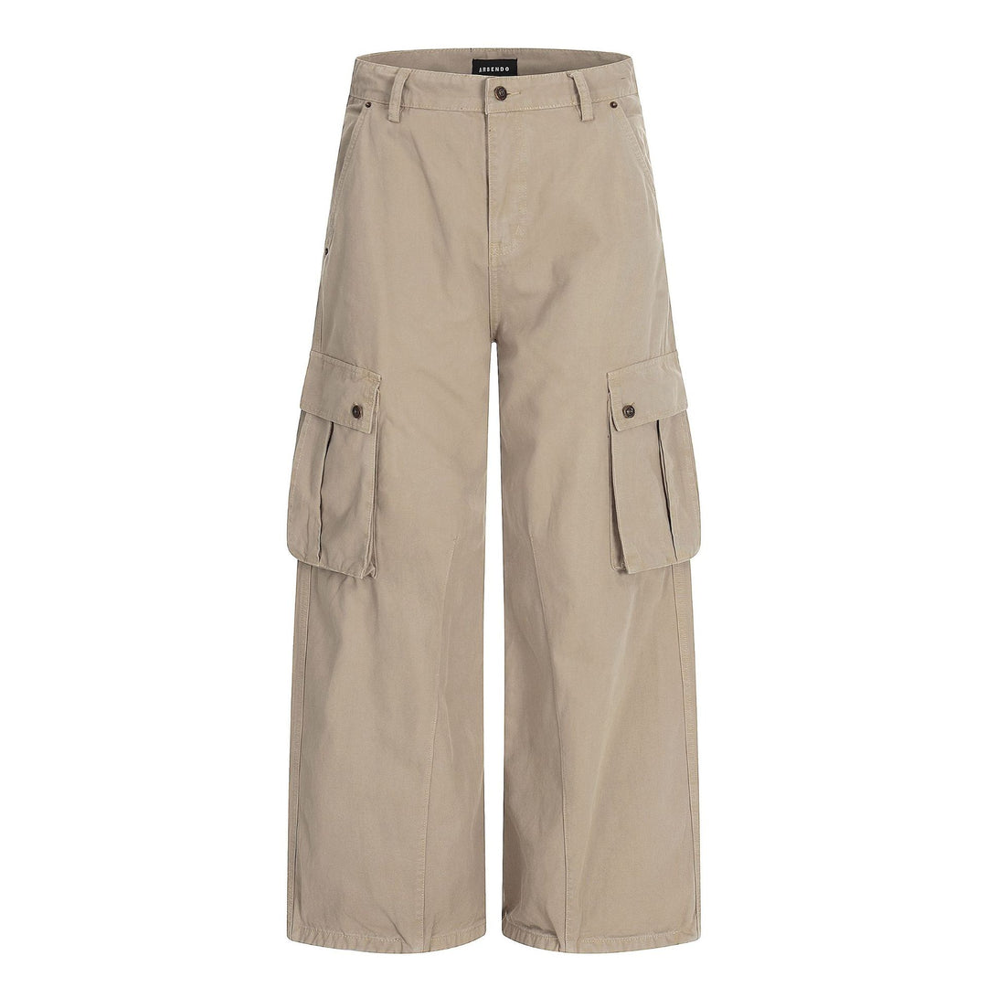 Damen Weite Cargo-Culotte-Shorts mit aufgesetzten Pattentaschen Shop Nory