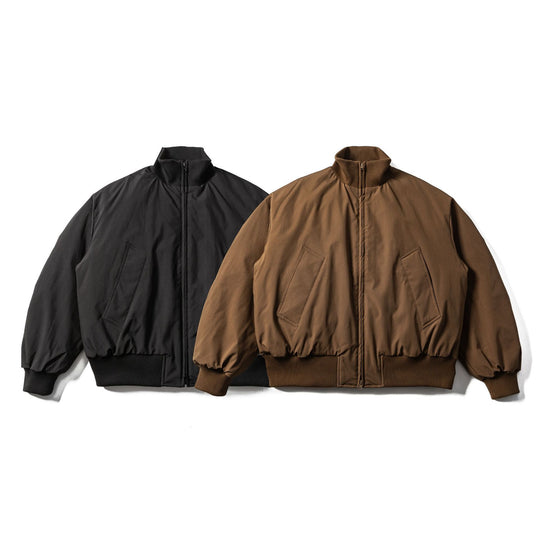 Herren Boxy wattierter Kurzblouson mit Rippenkragen und ergonomischen Eingrifftaschen Shop Nory
