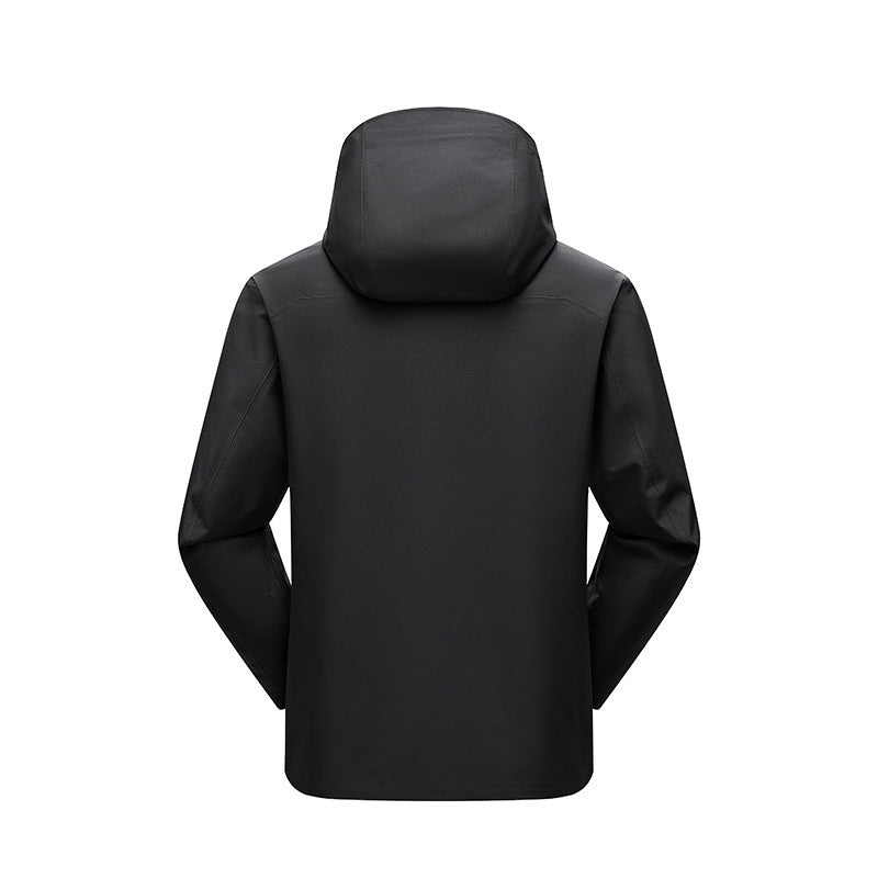 Herren Minimalistische technische dreilagige Softshelljacke mit versiegelten Nähten und wasserdichtem Frontreißverschluss Shop Nory