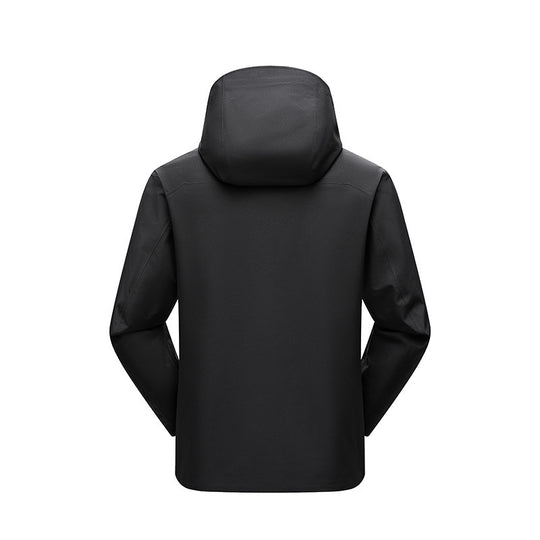 Herren Minimalistische technische dreilagige Softshelljacke mit versiegelten Nähten und wasserdichtem Frontreißverschluss Shop Nory