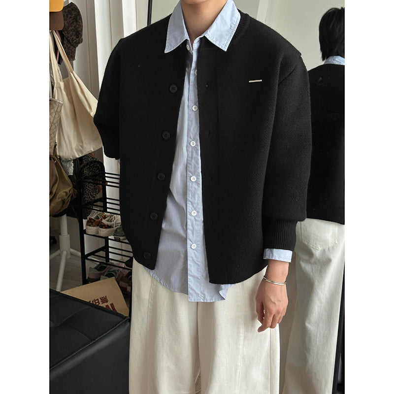 Herren Grobstrick Cardigan mit Knopfleiste Shop Nory