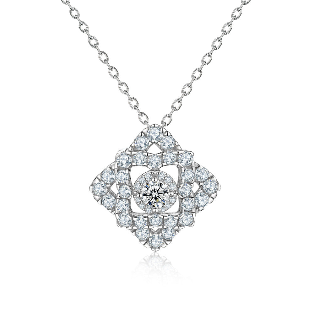 Damen Halskette mit funkelnden Zirkonia-Details Shop Nory