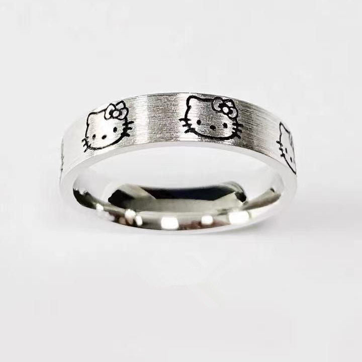 Damenring mit verspieltem Hello Kitty Motiv Shop Nory