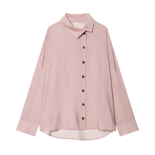 Damen Oversize-Hemdbluse mit asymmetrischem Stehkragen und verlängerter Rückenpartie Shop Nory