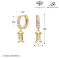 Damen Ohrstecker mit funkelnden Zirkon-Anhängern und hochwertigem 925 Sterling Silber Shop Nory