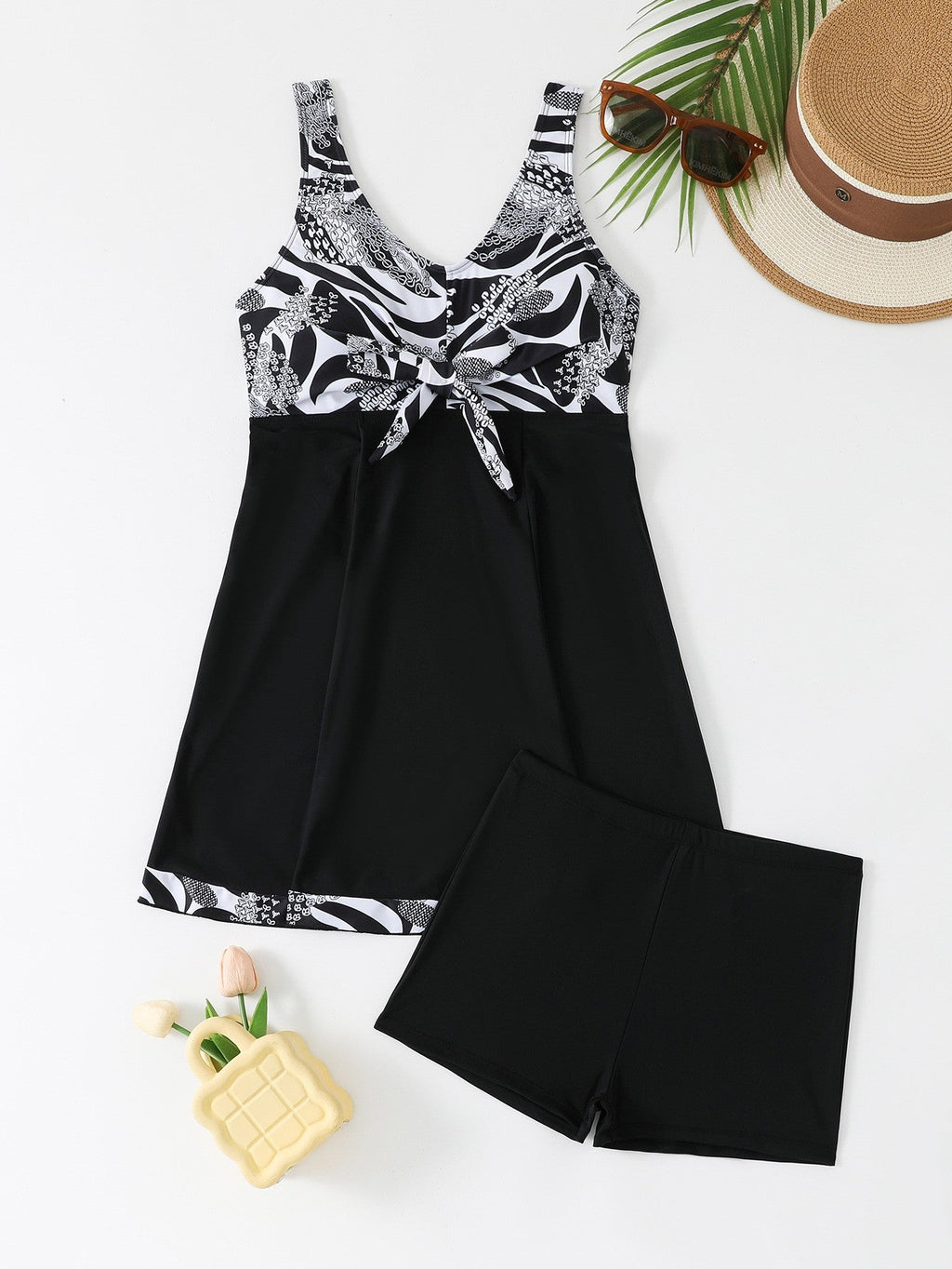 Damen Schwimmkleid mit Short-Integration