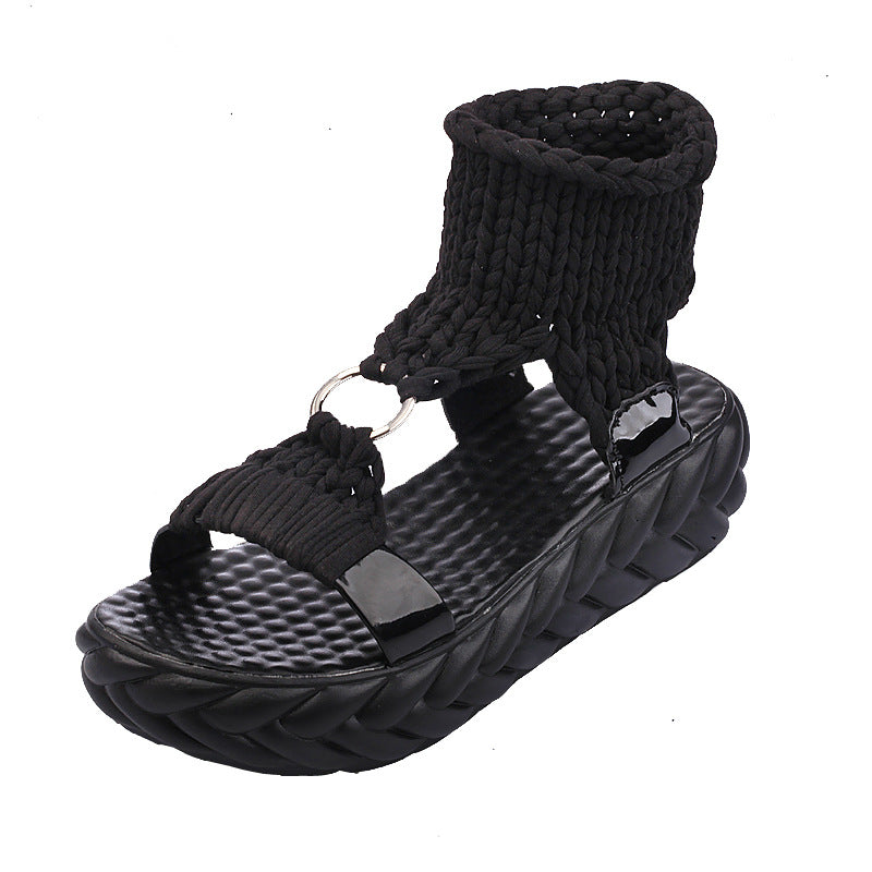 Damen Bequeme Kork-Sandalen mit innovativem Design und rutschfester Sohle