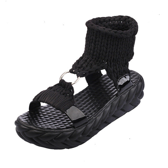 Damen Bequeme Kork-Sandalen mit innovativem Design und rutschfester Sohle