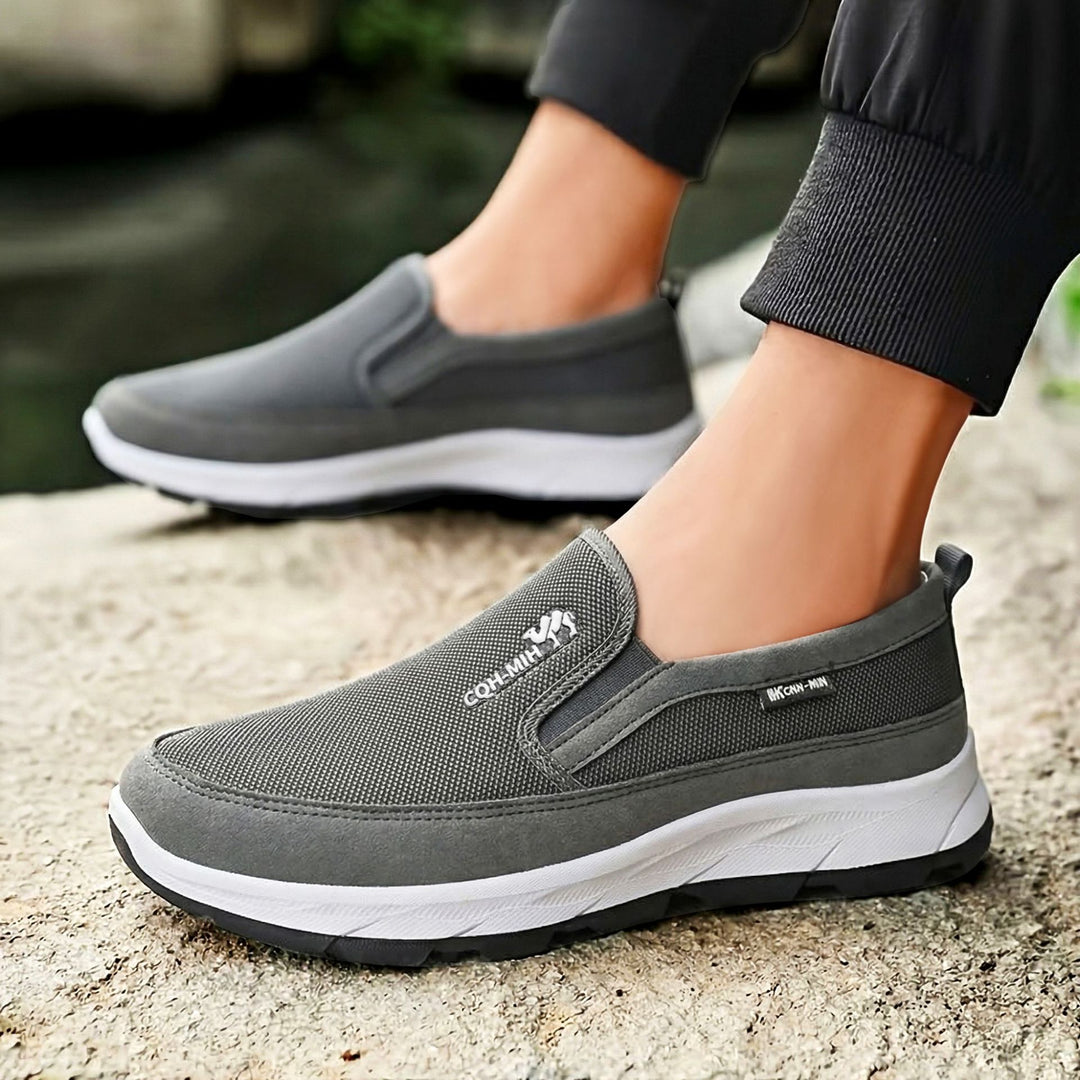Herren nan gepolsterter Slip-On Komfort-Sneaker mit elastischem Einstieg, stoßdämpfender EVA-Plateausohle und herausnehmbarem Komfortfußbett Shop Nory