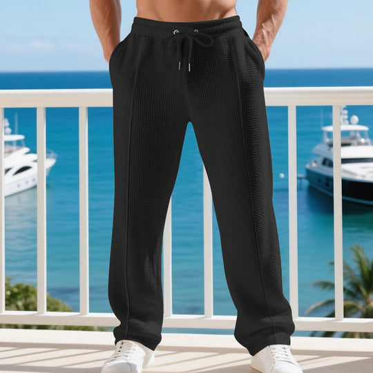 Herren Sportliche Freizeithose mit elastischem Bund und strukturiertem GewShopnorye