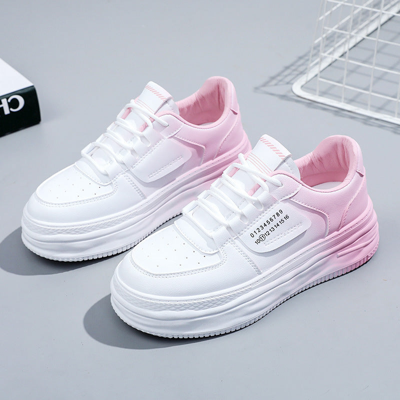 Damen modische Plateau Sneakers mit komfortabler Dämpfung
