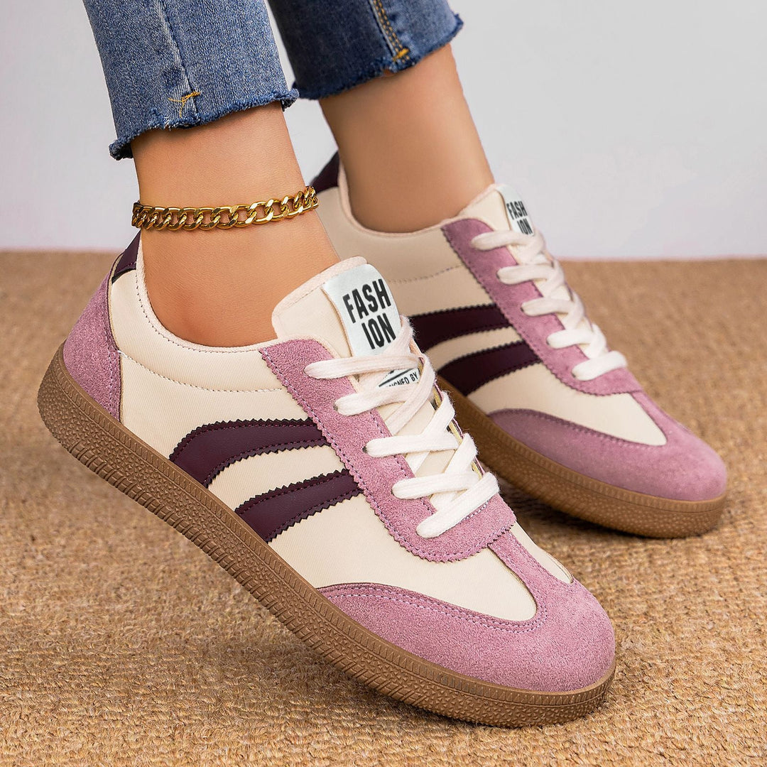 Damen Modische Sneakers mit eleganter Sohle und atmungsaktiver Oberfläche