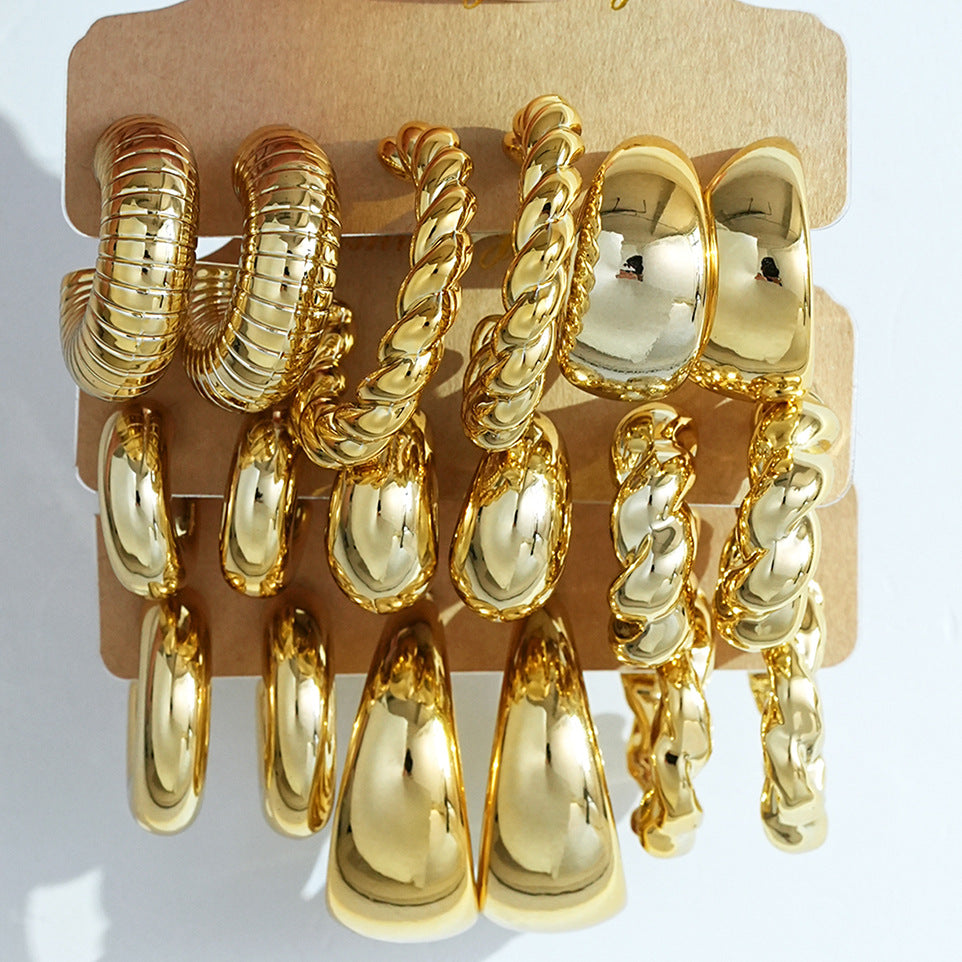 Damen Ohrstecker Set mit modernen, stilvollen Designs Shop Nory