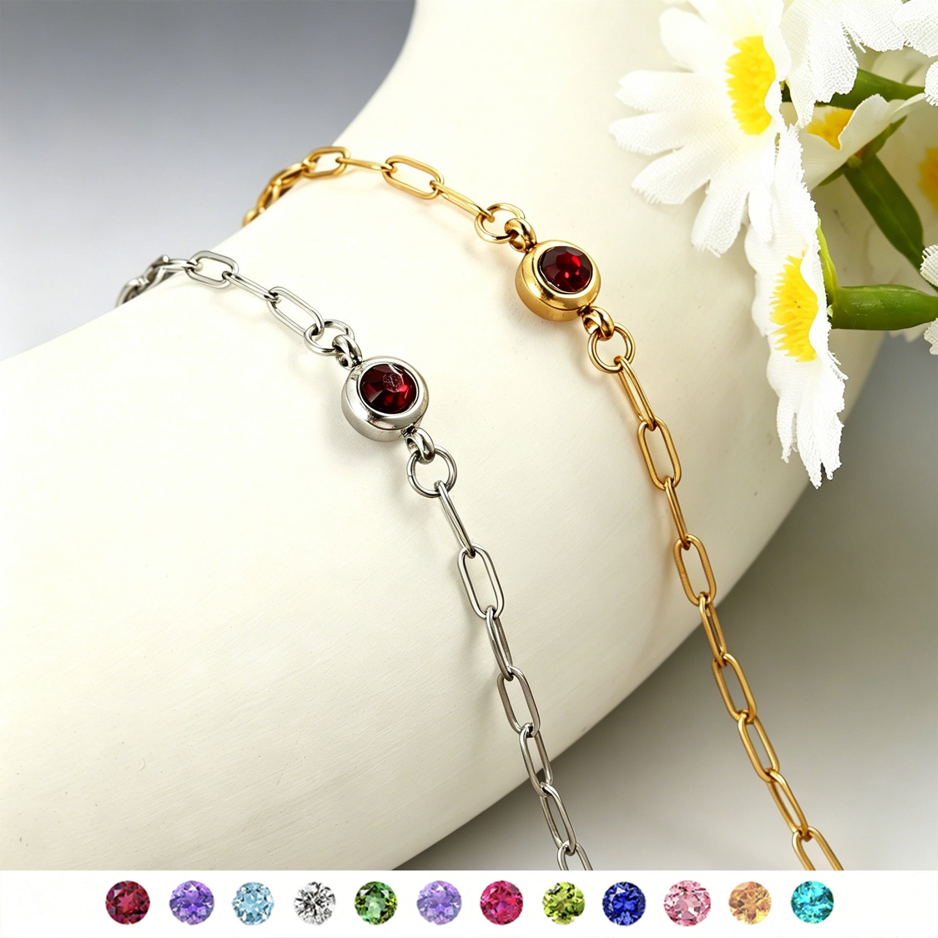 Damen zartes Armband mit funkelndem Kristall Shop Nory