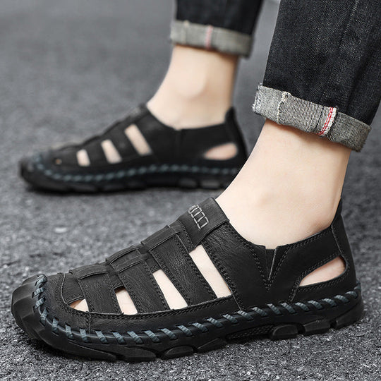 Herren Sandalen mit atmungsaktiven Riemen und rutschfester Sohle Shopnory