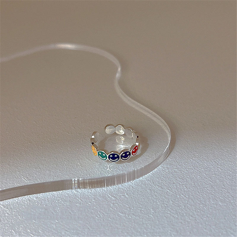 Damen Smiley-Ring mit kreativem Design Shop Nory