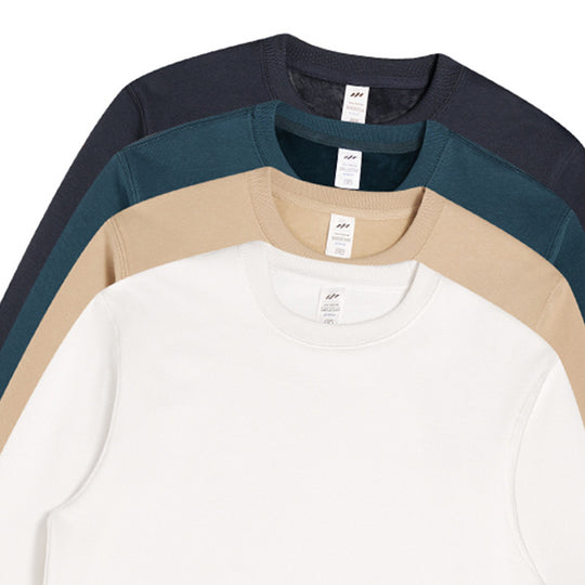 Unisex Minimalistisches Baumwoll-Sweatshirt mit Rundhals, Rippbündchen & Relaxed Fit Shop Nory
