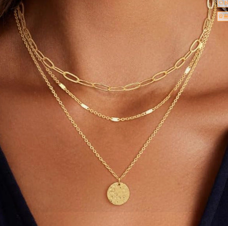 Damen Halsketten-Set mit detailliertem Design und eleganten Anhängern Shop Nory