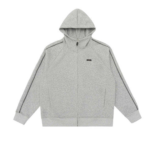 Unisex Oversize Reißverschluss-Kapuzenjacke mit Raglannähten und Rippenbündchen Shop Nory