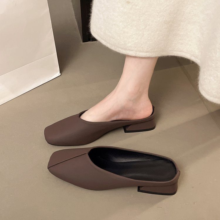 Damen elegante Mules mit modernem spitz zulaufendem Design