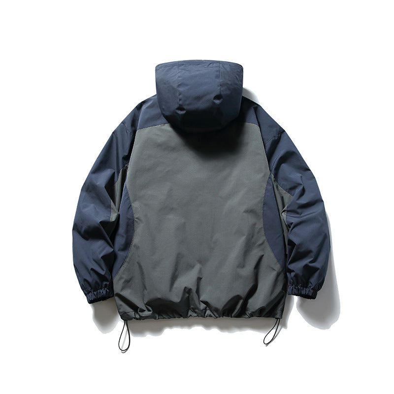 Unisex Technische Kapuzen-Überjacke im Boxy-Schnitt mit Kordelzugsaum Shop Nory