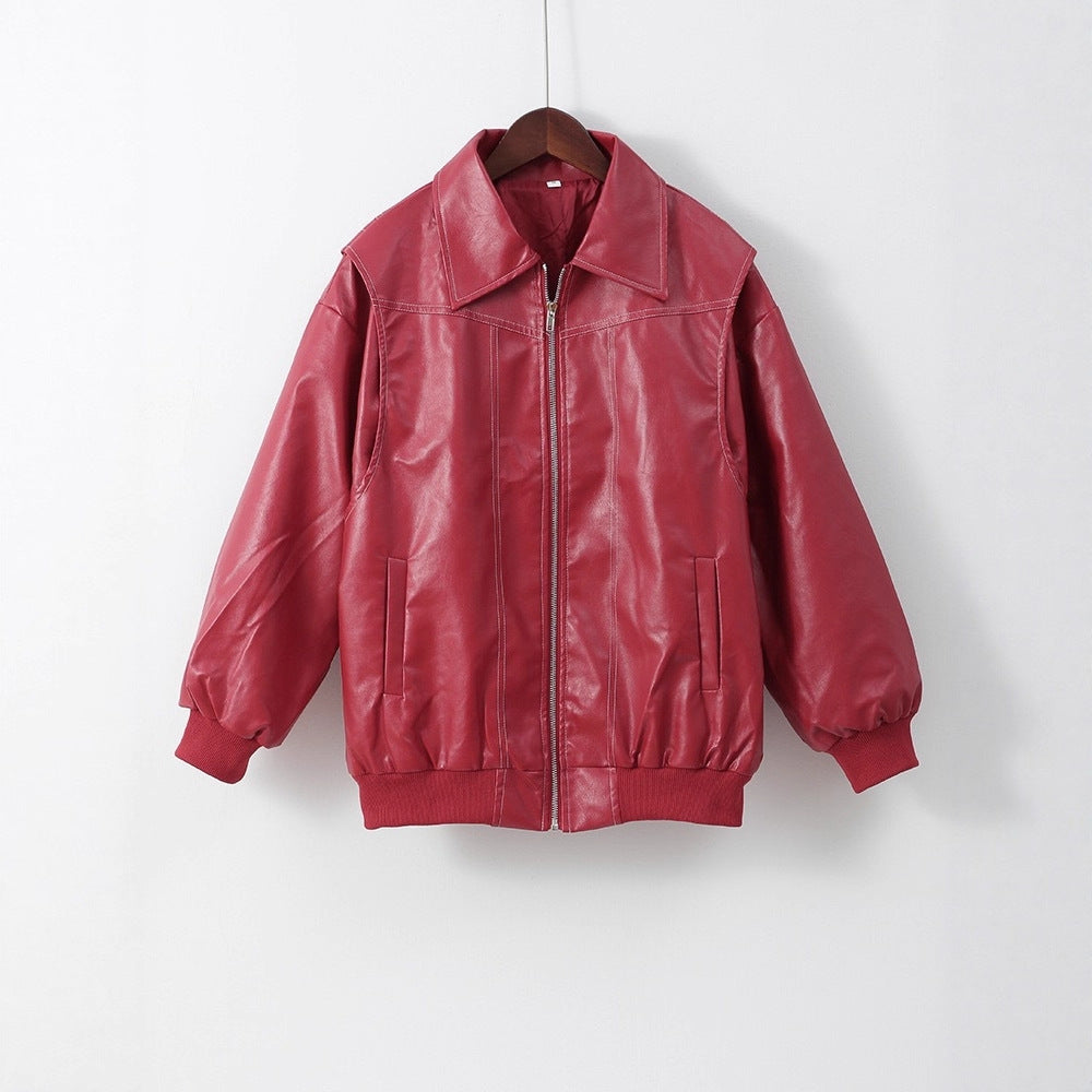 Damen Oversized Übergangsjacke mit nahtlosem Design und praktischen Taschen