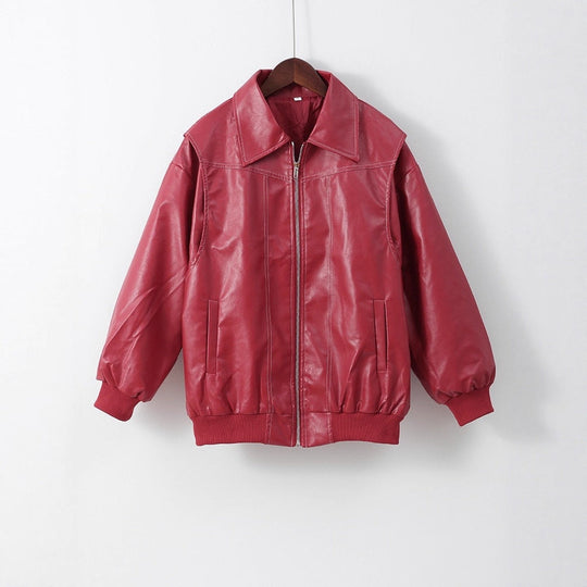 Damen Oversized Übergangsjacke mit nahtlosem Design und praktischen Taschen