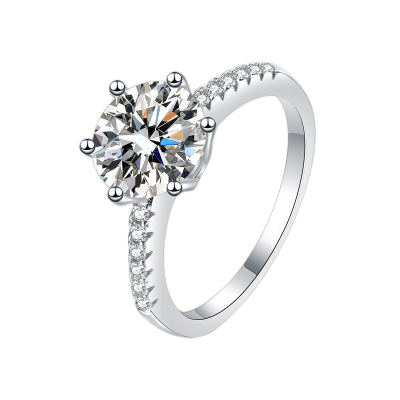 Damen Verlobungsring mit strahlendem Zirkonia und filigraner Fassung Shop Nory
