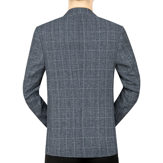 Herren Modernes Einreihiges City-Blazer mit aufgesetzten Taschen und leichter Halbfütterung Shop Nory