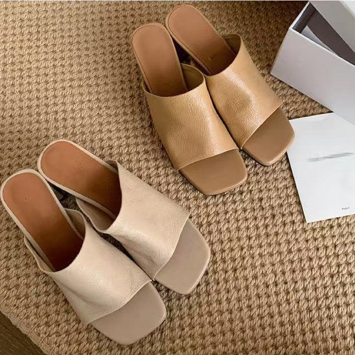 Damen Bequeme Mules mit stylishen Blockabsätzen