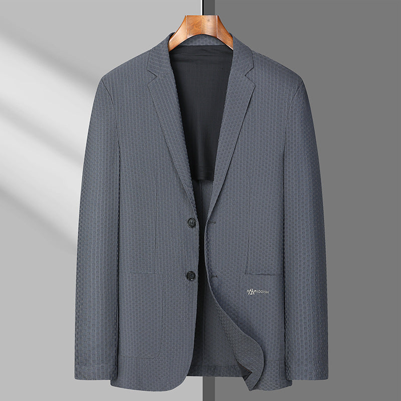 Herren Strukturierter Business-Sakko mit leichtem Stretch und aufgesetzten Taschen Shop Nory