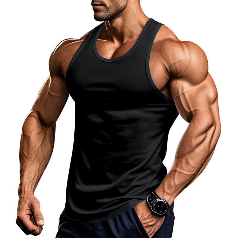 Herren atmungsaktives Fitness Tanktop mit Racerback-Schnitt