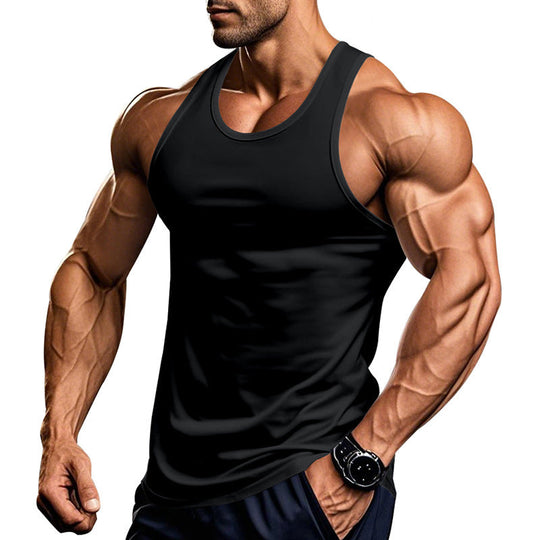 Herren atmungsaktives Fitness Tanktop mit Racerback-Schnitt