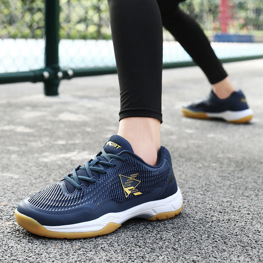 Damen Sportliche Badmintonschuhe mit rutschfester Sohle und atmungsaktiven Mesh-Einsätzen