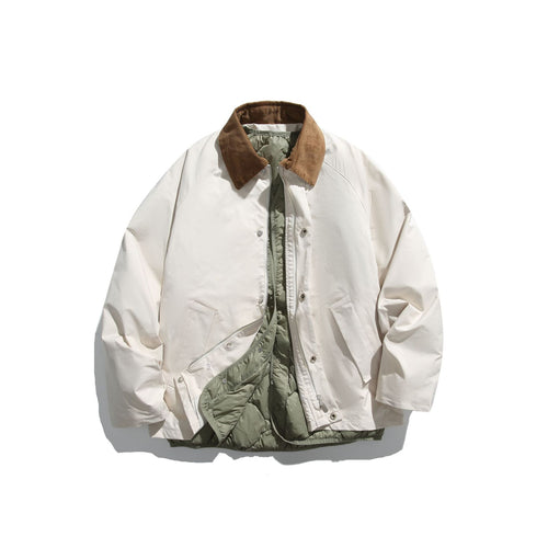 Herren Winddichter Blouson mit Cordkragen und herausnehmbarer Stepp-Innenseite Shop Nory