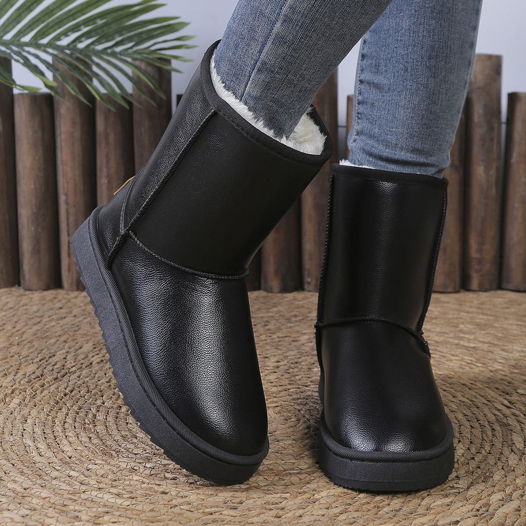 Damen kuschelige Winterboots mit warmem Innenfutter