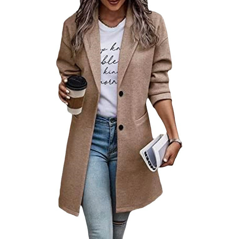 Damen eleganter Langblazer