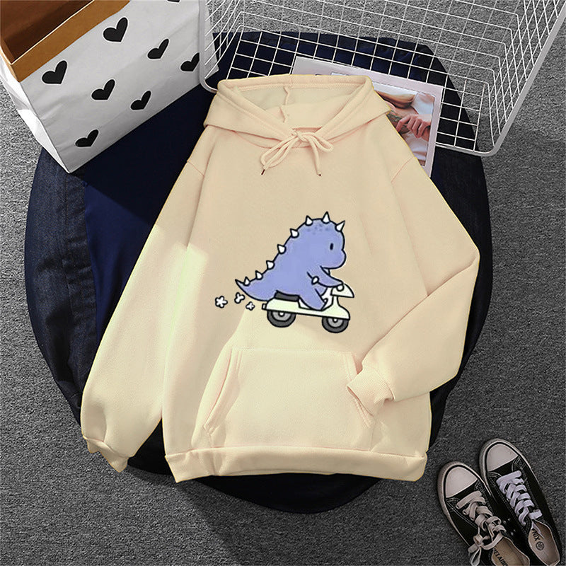 Damen nan Kapuzenpullover im Relaxed-Fit mit botanischer Frucht-Illustration und Kängurutasche Shop Nory
