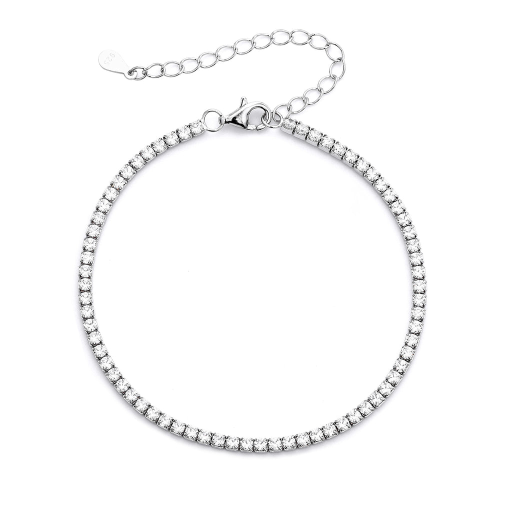 Damen Armband mit funkelnden Zirkonsteinen und edlem 925 Sterling Silber Shop Nory