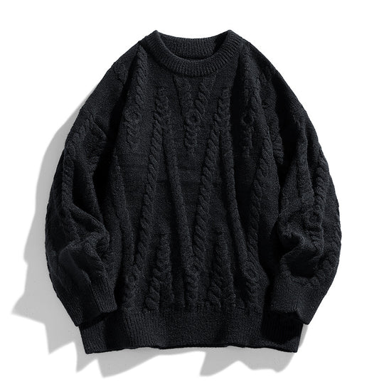 Damen Eleganter Strickpullover mit klassischen Zopfmuster Shop Nory