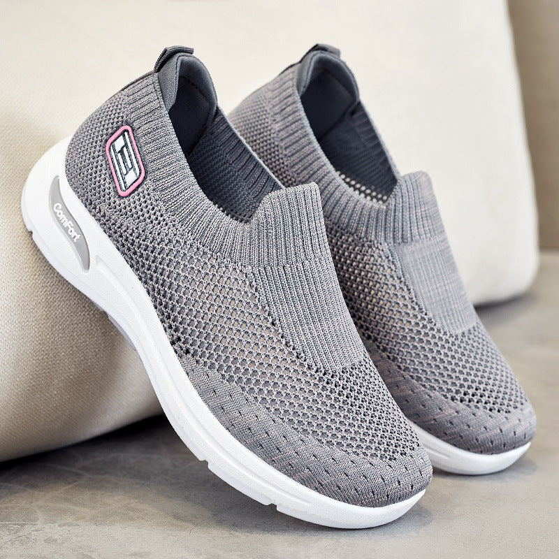 Damen Atmungsaktive Slip-On Sneakers mit weichem Stretch-Obermaterial